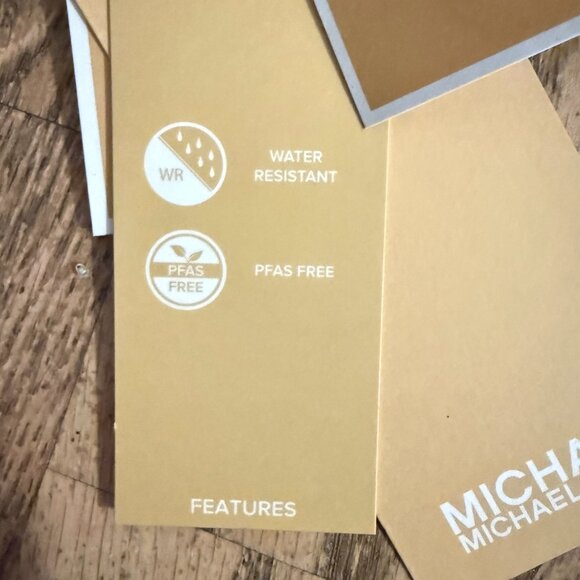 NWT MICHAEL KORS QUILTED HIDDEN HOOD DOWN BLEND PUFFER JACKET COAT M $350 BROWN - Picture 9 of 10